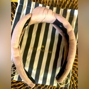 Lele sadoughi blush/ tan headband knot